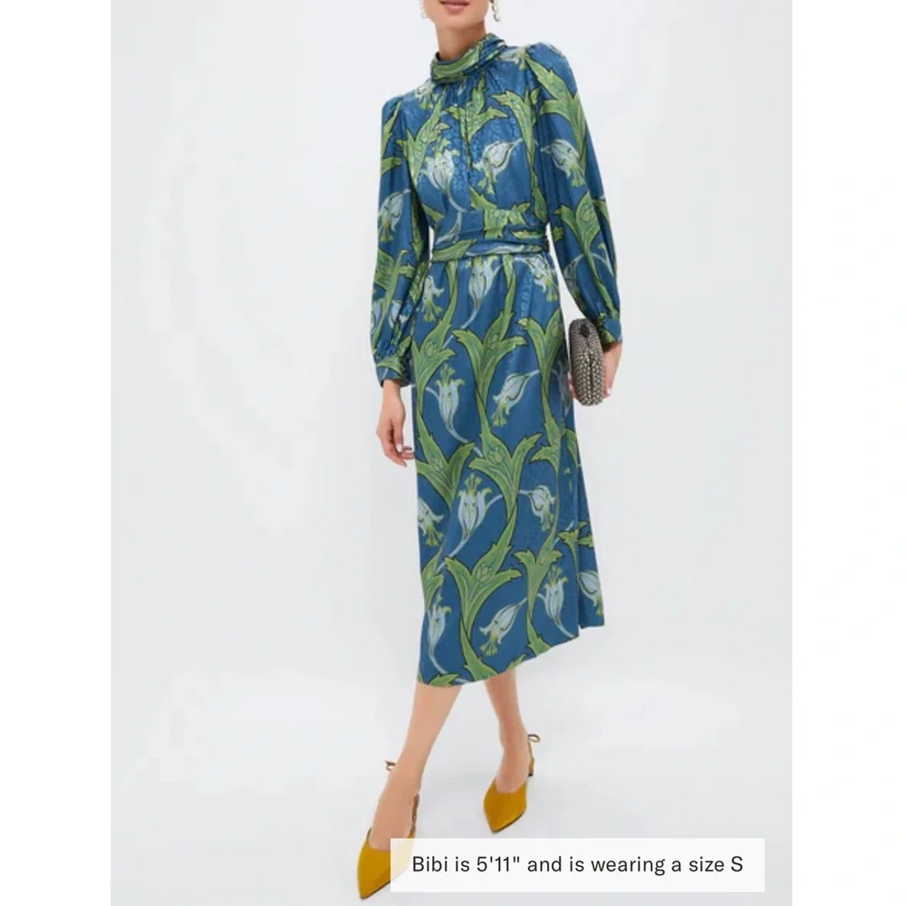 TUCKERNUCK Deco Floral Satin Faven Dress - Picture 2 of 12